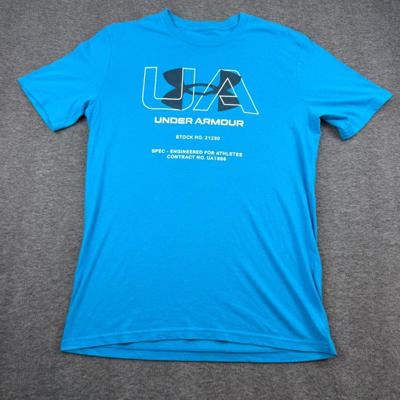 Under Armour Other - Under Armour Graphic T-Shirt Mens Small‎ Blue Short Sleeve Loose Fit UA1996